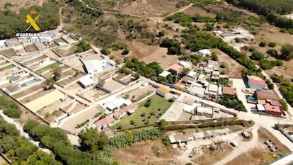 Parte de las parcelas investigadas por la Guardia Civil en la trama de usurpación de inmuebles del Campo de Gibraltar.