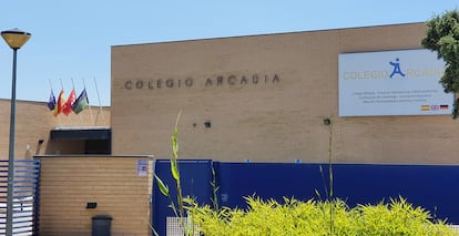 La fachada del colegio Arcadia, en una imagen cedida por la dirección.