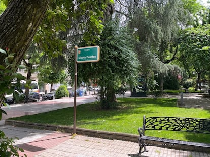 Vista del parque Gloria Fuertes de Cáceres.