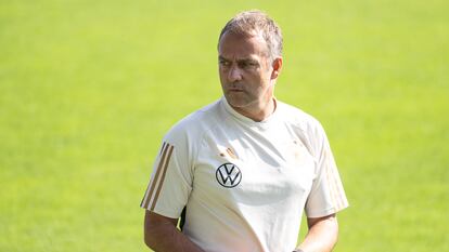 Hansi Flick, en septiembre del año pasado, como entrenador de la selección de Alemania.