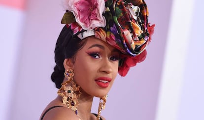 Cardi B, durante los American Music Awards, el pasado octubre.