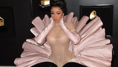 Cardi B en los premios Grammy, en Los Ángeles, el pasado febrero.