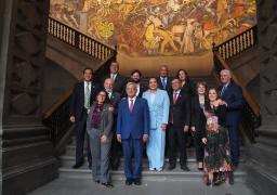 El presidente Gustavo Petro junto a Andrés Manuel López Obrador y otros presidentes latinoamericanos