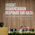 Conferencia "Llamado a la Acción: Respuesta Humanitaria Urgente para Gaza", celebrada en Jordania.