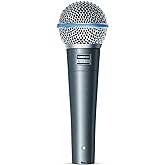 Shure BETA 58A Vocal Microphone - Single Element Supercardioid Dynamic Mic Stage And Studio, Includes A25D Adjustable Stand A