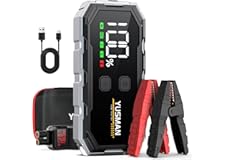 YUSMAN Booster Avviamento Auto - 4000A Portatile Avviatore Batteria Auto per 12V (fino a 7.0L Gas/5.5L Diesel), Avviatore di 