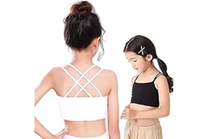 [InSomila] [インソミラ] 子供服 ２着セット ハーフトップ タンクトップ キッズ 女の子 ダンス ヒップホップ スポーツ インナー 小学校 重ね着 キャミソール 黒