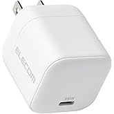 エレコム 充電器 35W Type-C 1ポート USB PD対応 スイング式プラグ GaN II PPS対応 ホワイト 【iPhone 16 15 等対応】 EC-AC9235WH