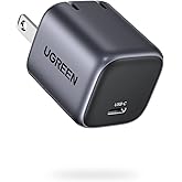 UGREEN Nexode Mini 30W PD 充電器 USB-C 急速充電器 【GaNFastⅡ (窒化ガリウム) 採用 超小型 折畳式プラグ PD/PPS/QC4+/SCP規格対応/PSE技術基準適合】 タイプc 充電器 iPhone 16-