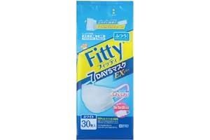 (PM2.5対応) フィッティ 7DAYSマスク EXプラス 30枚入 ふつうサイズ ホワイト