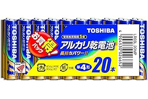 東芝(TOSHIBA) アルカリ乾電池 単4形1パック20本入り LR03L 20MP