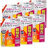 【Amazon.co.jp限定】【ケース販売】デカラクサイズ キュキュット CLEAR泡スプレー 食器用洗剤 奥・ミゾ・スキマまでこすらず洗浄! オレンジの香り つめかえ用 1250ｍｌ×6個 大容量