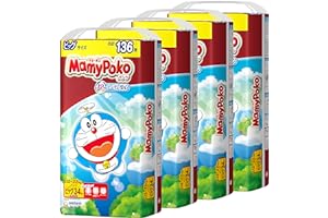 【パンツ ビッグサイズ】マミーポコパンツ ドラえもん オムツ (12~22kg)136枚(34枚×4) [ケース品] 【Amazon.co.jp限定】