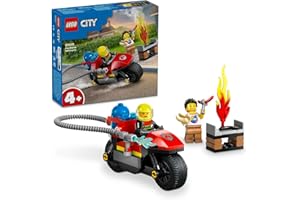 レゴ(LEGO) シティ 消防レスキューバイク おもちゃ 玩具 プレゼント 誕生日 ブロック 知育 クリスマス 男の子 女の子 子供 4歳 5歳 6歳 乗り物 車 ミニカー 60410