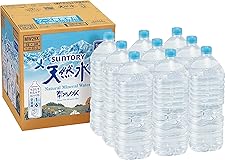 【Amazon.co.jp限定】 Restock サントリー 天然水 ラベルレス 2L ×9本