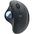 Mouse sem fio Logitech Trackball ERGO M575 com Controle Fácil do Polegar, Rastreamento Preciso e Suave, Design Ergonômico e C