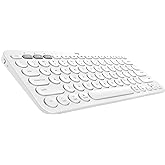 Logitech Teclado Bluetooth para vários dispositivos K380 para Mac, off-white