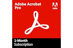 Adobe Acrobat Professional DC | Create, edit and sign PDF documents | 1-month Subscription with auto-renewal, PC/Mac