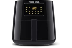 Philips Walita Preta Fritadeira Airfryer Essential XL Digital, 6.2L de capacidade, Garantia internacional de dois anos, 110V,