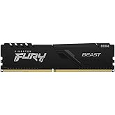 MEMÓRIA KINGSTON FURY BEAST DIMM DDR4 8GB 3200 MHZ KF432C16BB/8 1,35V 1Rx* 288 pinos Desktop Gamer