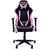 Cadeira Gamer para Computador Racer-X Modelo Rush Reclinável (Rosa)