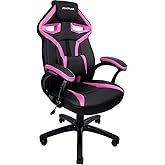 Cadeira Gamer MX1 Giratoria Preto e Rosa, Mymax, 25.009043, Preto e Rosa