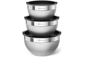 Conjunto de Bowls Tigelas de Inox com Tampa Plástica Electrolux