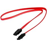 Cabo SATA PlusCable PC-CBST04RD 50Cm Vermelho - Conectores de 180° Taxa de Transferência até 3Gbps Compatível com HD, SSD, CD