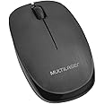 Multilaser MO251 - Mouse Sem Fio 2.4 Ghz 1200 DPI Usb, Preto, normal