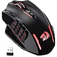 Redragon Mouse para jogos M913 Impact Elite, mouse gamer RGB com fio/sem fio 16000 DPI com 16 botões programáveis, bateria de