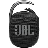 JBL Clipe 4: Alto-falante portátil com Bluetooth, bateria integrada, à prova d'água e à prova de poeira - Preto (JBLCLIP4BLKA