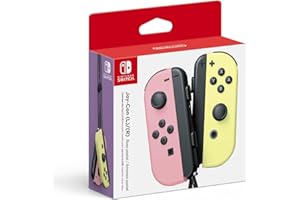 Nintendo, Controle Nintendo Switch, Joy-Con Rosa e Amarelo, Tons Pastéis