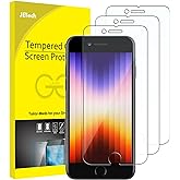 JETech Screen Protector for iPhone SE 3 (2022 3rd Edition) 4.7-Inch, Tempered Glass Film, 3-Pack