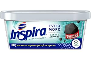 Limppano Evita Mofo Desumidificador Inspira 80G - Fragância: Carvão Ativado