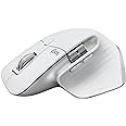 Mouse sem fio Logitech MX Master 3S com Sensor Darkfield para Uso em Qualquer Superfície, Design Ergonômico, Clique Silencios