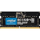 Crucial RAM 8GB DDR5 4800MHz CL40 Memória para Notebook CT8G48C40S5