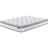 Signature Design by Ashley Queen Size Bonnell 10 Inch Firm Pillowtop Hybrid Mattress with Cooling Gel Memory Foam