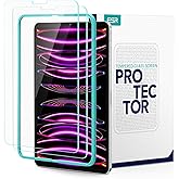 ESR 2 Pack Screen Protector for iPad Pro 12.9 (2022/2021/2020/2018, 6th/5th/4th/3rd Generation), Tempered-Glass Film with Ali