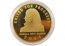 Kamala Harris Coin 2024, moneda conmemorativa de doble cara para el 47º presidente, edición limitada, moneda presidencial de 