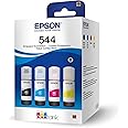 Kit de Garrafas de Tinta Original Epson EcoTank T544 - Magenta, Amarelo, Ciano, Preto