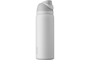 Botella de agua aislada de acero inoxidable con pajilla para deportes y viajes, sin BPA, 32 onzas, Shy Marshmallow