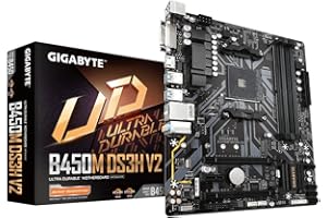 Placa Mãe Gigabyte B450M DS3H V2 (AM4/DDR4 3200MHz/HDMI/DisplayPort/M.2/USB 3.2) - 9MB45MSH2-00-10