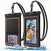 UNBREAKcable Waterproof Phone Pouch 2 Pack - IPX8 Floating Waterproof Phone Case Dry Bag for iPhone 15 14 Pro 13 13 Pro Max 1