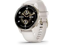 Garmin Venu 2 Plus, GPS Smartwatch with Call and Text, Advanced Health Monitoring and Fitness Features, Light Gold with Ivory