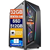 Pc Gamer Computador Cpu Ryzen 5 5600G / SSD 512GB M.2 NVMe / 32GB Memória Ram Ddr4 / Windows 11 Pro