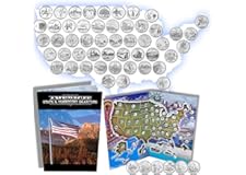 Complete 50 Uncirculated State (99-08) Quarter Collection Set + 6 Territory Quarters from The US Territories Program in a Bea