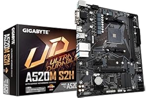 Placa Mãe Gigabyte A520M S2H DDR4, AMD, AM4