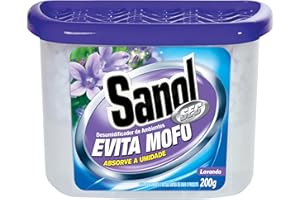 Evita Mofo Absorventes de Umidade (desumidificador), Lavanda, Sanol, 200 g, Roxo