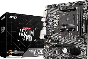 MSI PRO AMD A520 Micro ATX DDR4-SDRAM Placa-mãe