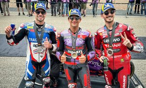 Martin ubranil vlogo favorita na sprint dirki, Oliveira drugi, Bagnaia pa tretji